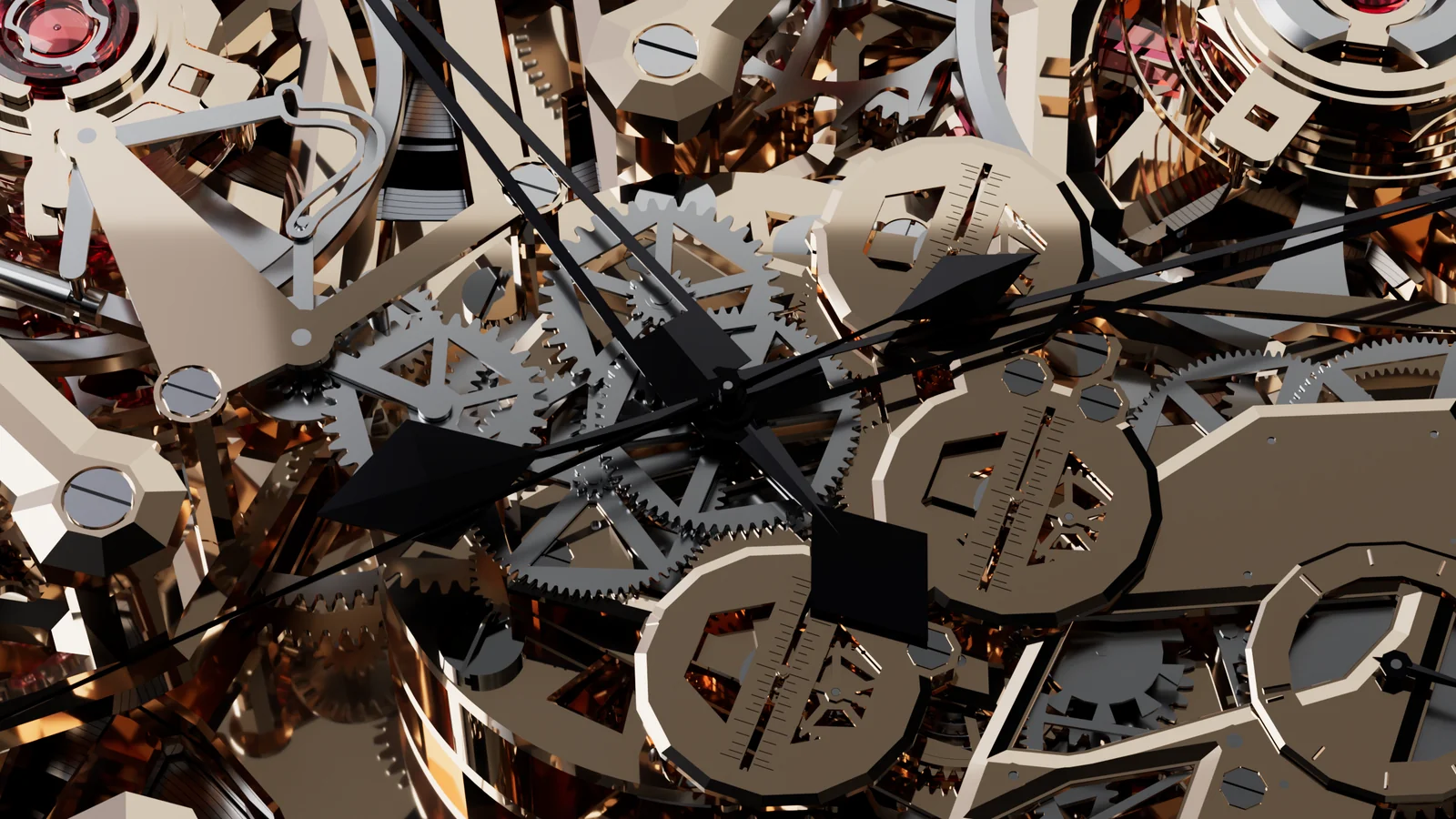 Mechanical display and regulators inside ACC-1
