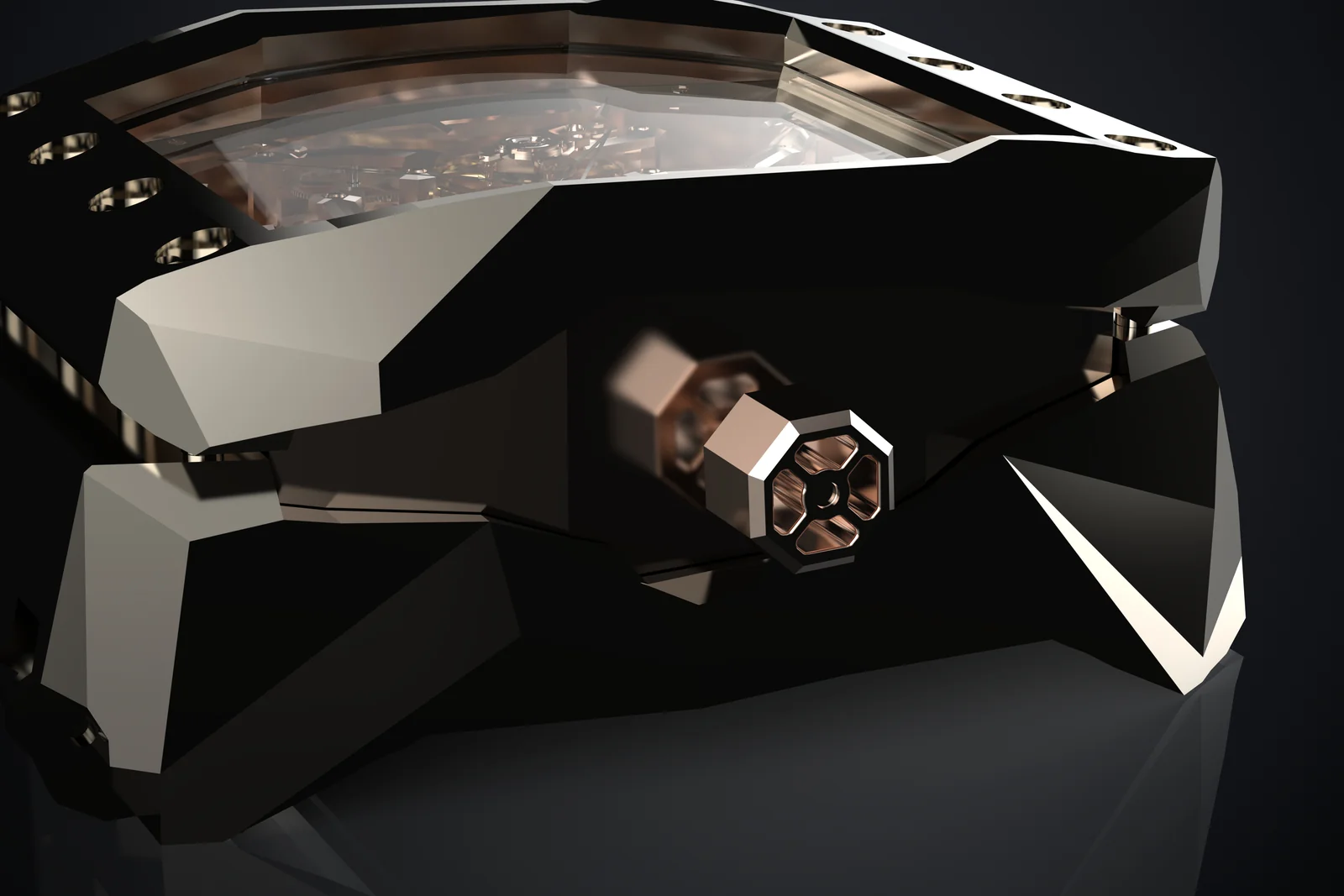 Crown and polished facets