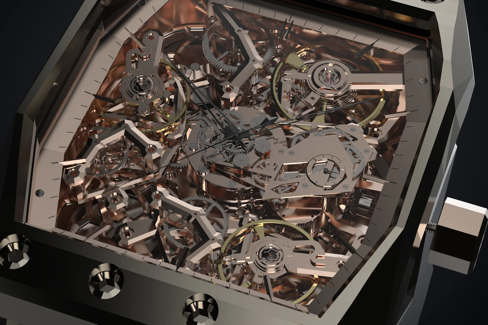 Openworked mechanical architecture